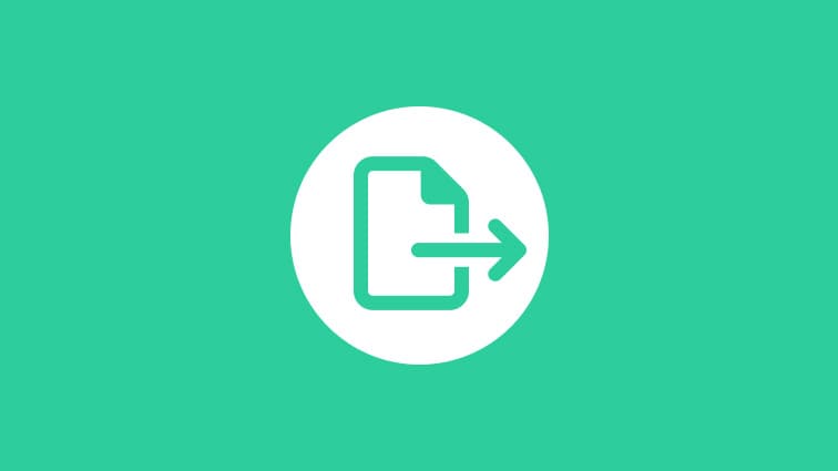 Document arrow icon