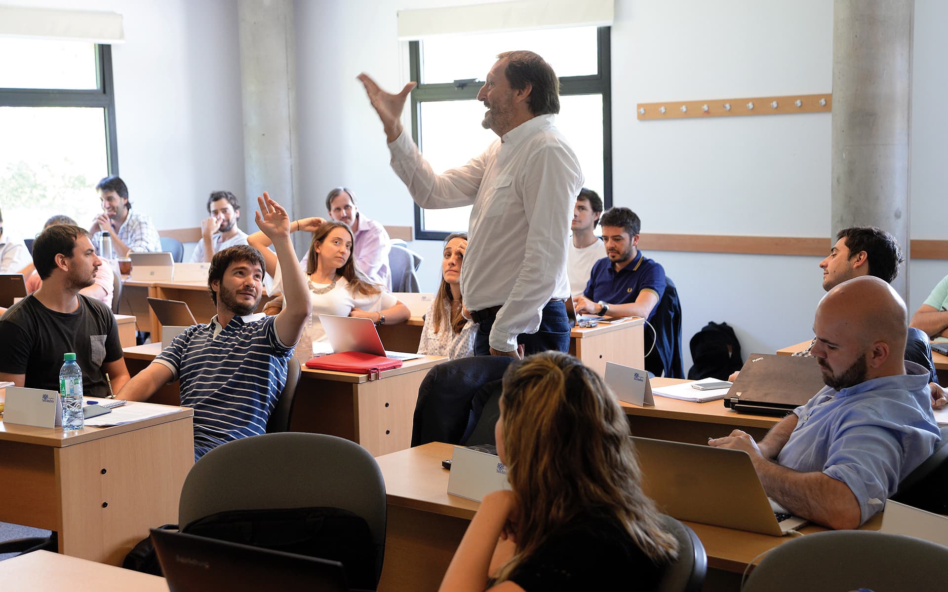 Professor at class